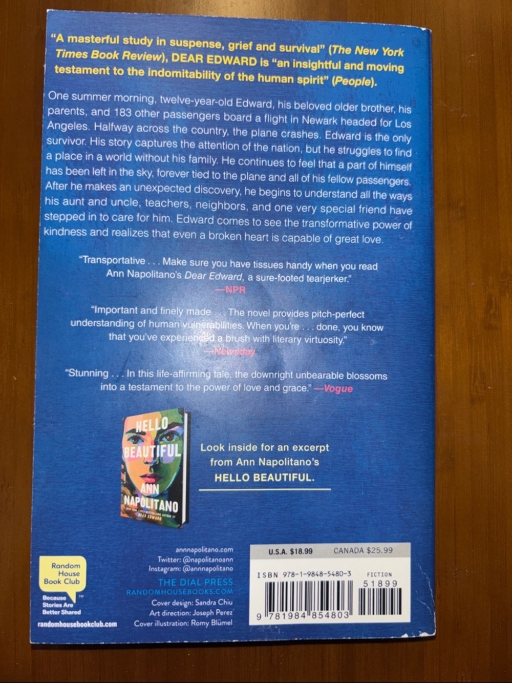 Mix & Match 4/$30 "Dear Edward" by Ann Napolitano - Picture 2 of 3